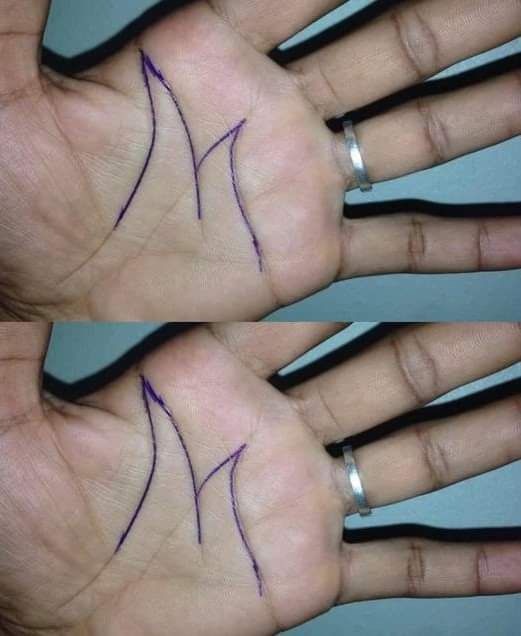 Wonder Why some people have an ‘M’ on their palm?