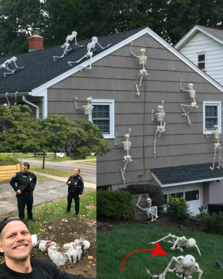 Neighbor’s Hilarious Response to Halloween Decoration Criticism Went Viral!