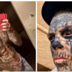 A Man Show his $70k Full Body Tatoo And Eyeballs, But Wait Till You See What He Looked Like Before